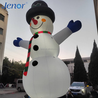 Bonhomme de neige gonflable géant pour la décoration du jardin, du centre commercial, de la scène, des fêtes et des publicités promotionnelles du Nouvel An