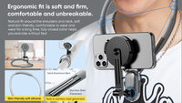 Support de téléphone magnétique pour poitrine, flexible, réglable, universel, Go Pro, téléphone portable, POV, vlog