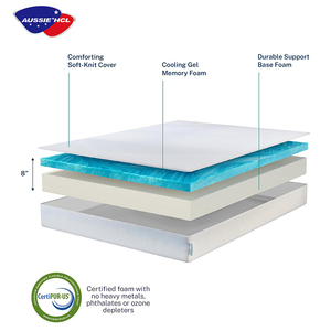 Lai chỉnh hình mật độ cao bọt giường nệm Vua Kích thước trong hộp đặt hàng trực tuyến nữ hoàng làm mát Latex Gel Bộ nhớ bọt nệm - Product Image 5