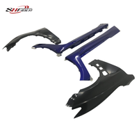 Kit carrosserie RCF amélioré pour Lexus RC, comprenant des ailerons avant et arrière, un capot moteur et des ailes.
