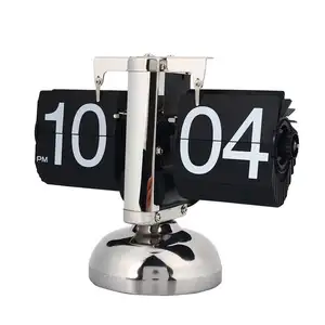 Flip Clock Retro Scale Digital ständer Auto Flip Schreibtisch Tisch uhr Reloj Mesa Despertador Flip Interne Zahnrad betriebene Quarzuhr
