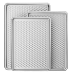 Plateau de cuisson perforé antiadhésif professionnel pour bagels 600x400, plaque plate - Product Image 1
