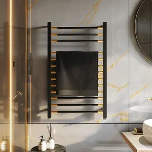 Toalheiro aquecido ouro grande por atacado aquecedor de alumínio novo toalheiro