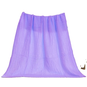 Couvertures en mousseline 100% coton, 6 couches, couleurs solides, vente en gros depuis l'usine, - Product Image 6