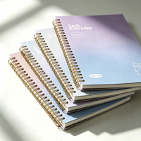 Carnet à spirale A5 Kawaii, carnet à spirale double fil, carnets à spirale en gros pour l'écriture quotidienne des étudiants et des enfants