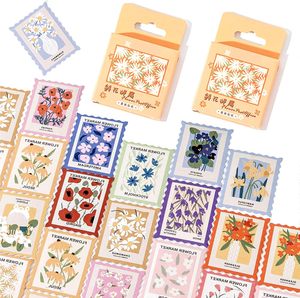 สติ๊กเกอร์ลายดอกไม้ 92 ชิ้น, สติ๊กเกอร์ลายดอกไม้สไตล์วินเทจสำหรับสมุดภาพ - Product Image 1