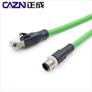 M12 D-Code 4-polig an Rj45-Kabelanschluss Cat5e <span class=keywords><strong>Cat6</strong></span> <span class=keywords><strong>22AWG</strong></span> M12 an RJ45-Ethernet-Kabel - Product Image 3