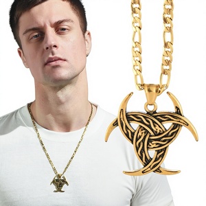 Collar de Estilo Europeo Americano, Nuevo Collar Coreano con Cuentas de Tungsteno, Cadena con Símbolo Bioquímico <span class=keywords><strong>Nuclear</strong></span>, Colgante para Estudiantes, Hombres <span class=keywords><strong>y</strong></span> Mujeres, Estilo TikTok - Product Image 1
