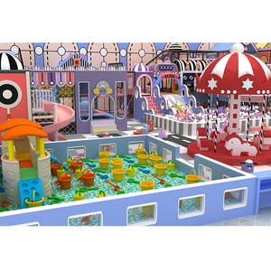 Equipo comercial para parques infantiles, juegos de <span class=keywords><strong>mesa</strong></span> para niños, tobogán de rodillos, bloque de construcción, trampolín para piscina de arena Merry-Go - Product Image 4