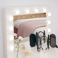 Meuble de coiffeuse multi-bois en vente chaude, ensemble de table de maquillage nordique, meuble de chambre à coucher, commode simple pour chambre à coucher