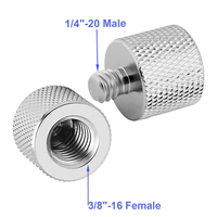 Adaptador de Tornillo para Trípode de Cámara, de Hembra a Macho, con Tornillo Oculto de 1/4