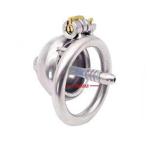 Chaste Bird 304 Dispositif de chasteté masculine en acier inoxydable Super petit pénis court <span class=keywords><strong>Cage</strong></span> à bite avec anneau de verrouillage furtif Sex Toy pour hommes - Product Image 1
