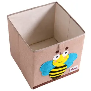 Koffer-Organisator Kinder Baumwolle und Leinen Karton Material quadratische Schachtel Spielzeug Aufbewahrung Organisation und Aufbewahrung