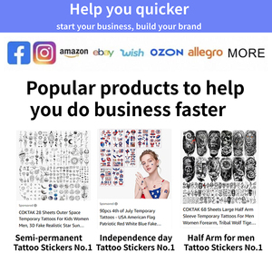 Tatuaggi Temporanei Realistici a Lunga Durata con Serpente e Peonia per Donne e Bambini, Adesivi per Tatuaggi Bianchi a Forma di Serpente per Braccio e Collo - Product Image 6