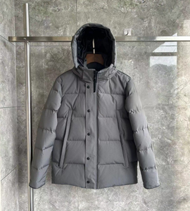 เสื้อแจ็คเก็ตขนเป็ดสีขาวแบบมีฮู้ดสำหรับผู้ชายและผู้หญิง รุ่นใหม่ เสื้อโค้ทกันหนาวหนา อุ่นสบาย เรียบง่ายและใช้งานได้หลากหลาย - Product Image 4