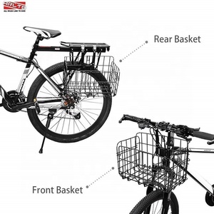 Plegable <span class=keywords><strong>bicicleta</strong></span> posterior de la cesta de malla de alambre doble frente bolsa trasero = cesta de la <span class=keywords><strong>bicicleta</strong></span> bolsa Rack carga <span class=keywords><strong>para</strong></span> <span class=keywords><strong>bicicleta</strong></span> de montaña - Product Image 2
