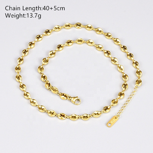 <strong>Fashion</strong> Hop Statement Pig Nose Chain 18k Gold Plated Stainless Steel Hollow <strong>Choker</strong> Necklace for Women Men - Product Image 4