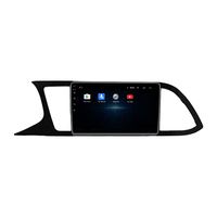 Autoradio pour Seat Leon 2018 LHD UV NOIR 2Din Octa Core Stéréo de voiture DVD GPS Navigation Lecteur multimédia Android Auto Carplay