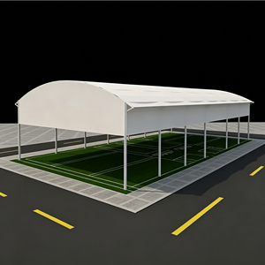 Couverture de terrain de basket-ball en PVDF, structure tendue au design moderne, toit sportif, tente en PVC pour terrain de padel - Product Image 6