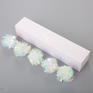 White Transparent Mylar Crinkle Eco-Friendly <b>Interactive</b> Vocal <b>Cat</b> <b>Toy</b> Ball - Product Image 5