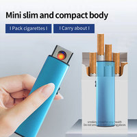 Briquet électronique à bobine chauffante USB, coupe-vent en métal, à glissière, vente en gros, prix abordable, de l'usine Jiaxin
