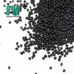 NUOSEN PE PP 15% שחור פחמן Masterbatch פלסטיק כדורים מחיר למכירה פחמן שחור Masterbatch