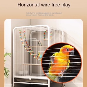 Ev Tipi Ekstra Geniş Kuş Aktiviteleri İçin Büyük Kuş Kafesi Dayanıklı Metal Kuş Evleri Esnek Çok Kapılı Tasarım Lüks Kuş Kafesleri - Product Image 2