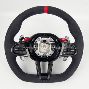 Volant chauffant en cuir et fibre de carbone M Sport pour BMW Série F (F26, F21, F12, F13, M240i, F22, M4, F83, F30, F10, F32) - Offre Spéciale - Product Image 2