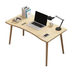 Casa ufficio ergonomia concavo a forma di arco tavolo rotondo <span class=keywords><strong>angolo</strong></span> in legno <span class=keywords><strong>studio</strong></span> scrittura Computer scrivania tavolo per <span class=keywords><strong>soggiorno</strong></span> - Product Image 1
