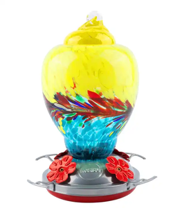 애완 동물 야외 허밍 유리 대형 32 온스 애완 동물 피더 용 개미 해자 걸이 후크 벌새 피더 - Product Image 1