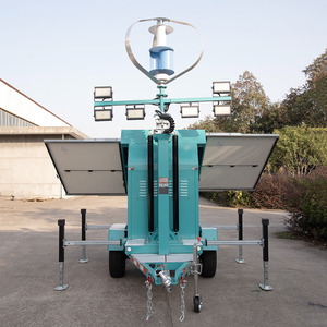 Solar <b>Light</b> Tower 150W <b>LED</b> <b>Lights</b> US/AU/EU Standard Trailer 9m Mast UST-900L Solar <b>Light</b> Tower 150W <b>LED</b> UST-900L - Product Image 3