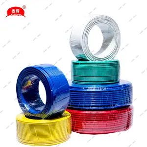 Cable de alta calidad, cable de cobre puro trenzado de un solo núcleo, cable de alimentación aislado de PVC, de 1,5mm, de 2,5mm, de mm y de 4mm