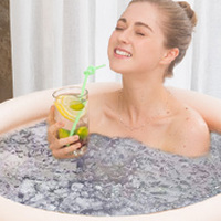 Populaire 5 couches PVC matériel pliant Portable récupération glace bain Pod baignoire pliable extérieur-intérieur utilisation baignoire pour adultes