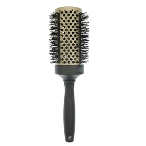 Logo personalizzato resistenza al calore del silicone setola rotonda barilotto di ceramica che raddrizzano <span class=keywords><strong>spazzola</strong></span> di capelli - Product Image 6