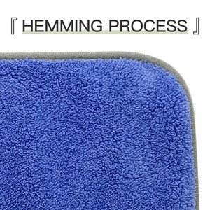 <b>Microfiber</b> Coral Velvet Car Cleaning <b>Towels</b>, Quick Dry Absorbent Polyester Wash Cloths for Auto Detailing & Household Cleaning - Product Image 3