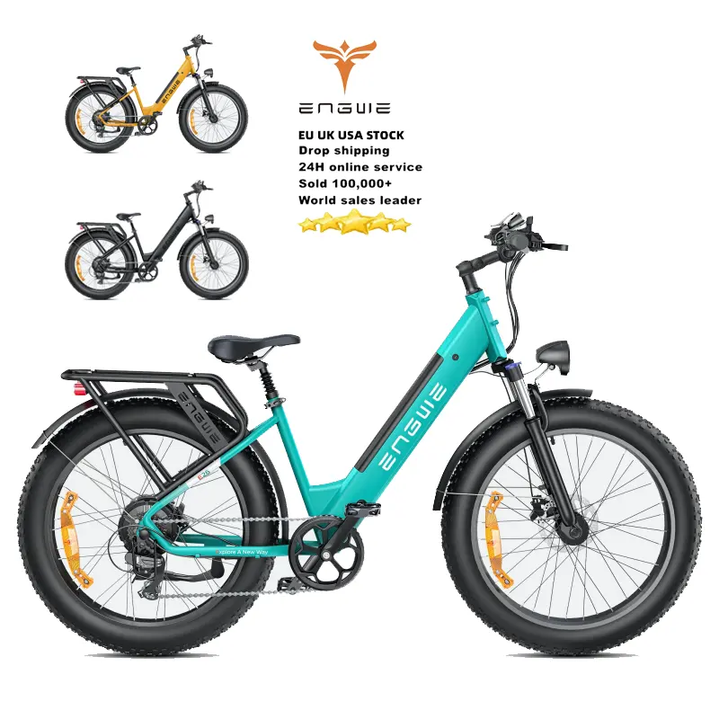 Entrepôt américain e-bike gros pneu e bike vélo de montagne électrique 26 pouces alliage d'aluminium gros pneu 1000w ENGWE E26