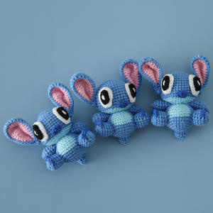 Toptan özel tığ sevimli çocuk Polyester tığ işi Stitchy bebek kolye oyuncak en iyi fiyat örme sevimli oyuncaklar dokuma - Product Image 1