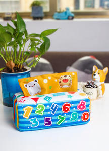 Jouet éducatif Montessori sensoriel et occupé pour tout-petits pour boîte à mouchoirs magique avec jeux de labyrinthe de perles pour l'apprentissage des activités de bébé - Product Image 4