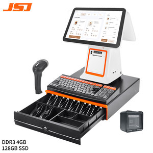 Oem ODM Máy tính để bàn thông minh Màn hình kép cảm ứng thiết bị Thiết lập Android thu ngân thanh toán thiết bị đầu cuối hệ thống <span class=keywords><strong>POS</strong></span> Máy với máy in 80 mét - Product Image 3