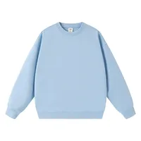 Pull à col rond en maille surdimensionné unisexe d'hiver avec logo personnalisé, coupe ample, polyester/coton, streetwear