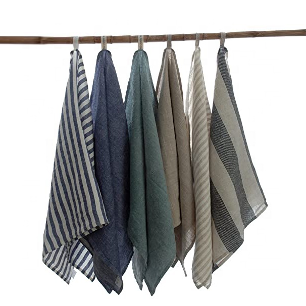 Китайская фабрика, оптовая продажа, льняное хлопковое квадратное чайное полотенце стандартного размера на заказ