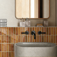 Nouvelle conception de carreaux muraux autocollants en PVC en forme de gourde, imperméables et faciles à poser pour le bricolage à domicile