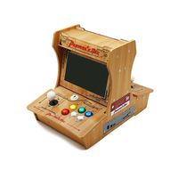 اصدار خاص: في 1 خشبي صغير أركاد بارتوب 10 بوصة شاشة مزدوجة يمكن حفظ اللعبة 3P 4P لعبة tekken ثلاثية الأبعاد