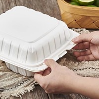 Boîtes à lunch biodégradables anti-fuite à trois niveaux avec taille personnalisée pour la préparation de repas à emporter, la restauration et les services de traiteur