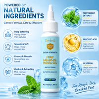 Gel adoucissant pour les callosités des pieds OEM, soin adoucissant en profondeur pour les pieds rugueux, secs et gercés, exfolie les peaux mortes, menthe fraîche rafraîchissante