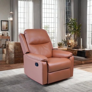 ผ้าไมโครไฟเบอร์ปรับเอนได้แบบแมนนวลโซฟาห้องนั่งเล่นยุโรปเก้าอี้ขี้เกียจใช้ซ้ำได้ - Product Image 1