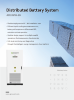 Sistema de Almacenamiento de Energía con Batería Lifepo4 Growatt ACE 261H-2H, 832V 314Ah 261kwh C&I Todo en Uno, Gabinete ESS con Refrigeración Líquida