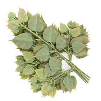 Feuilles artificielles 4 fourchettes de feuilles de Bodhi feuilles d'automne aménagement paysager