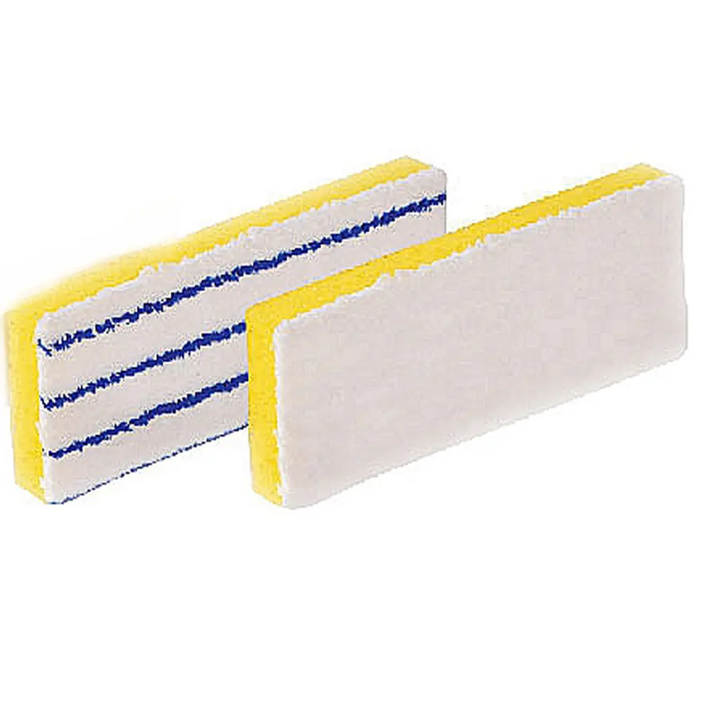 Absorbent sponge mop refill with microfiber pad
