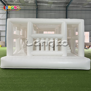 Château gonflable blanc pour enfants, grand trampoline extérieur, combo <span class=keywords><strong>ballon</strong></span> blanc, maison de rebond moderne, maison de rebond gonflable - Product Image 2